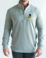 ASU Light Grey Quarter Zip