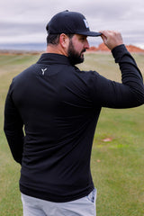 Black Quarter Zip - Men's - Yatta Golf