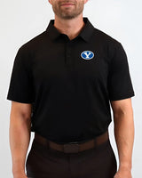 BYU Black Golf Polo - Yatta Golf