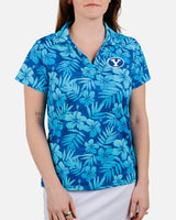 BYU Floral Surf Women's Golf Polo - Yatta Golf
