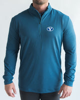 BYU Ocean Blue Quarter Zip - Yatta Golf