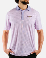 JMU Purple Chex Golf Polo - Yatta Golf