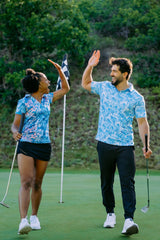 Palm Monstera Golf Polo - Yatta Golf