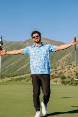 Palm Monstera Golf Polo - Yatta Golf