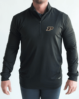 Purdue Black Quarter Zip - Yatta Golf