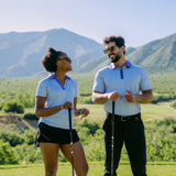 Subtle Dahlia Women's Golf Polo - Yatta Golf