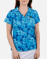 Tulane Floral Surf Women's Polo - Yatta Golf