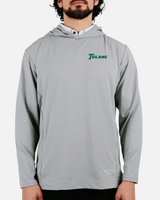 Tulane Grey Daybreak Hoodie - Yatta Golf