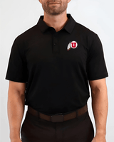 U of U Black Polo - Yatta Golf