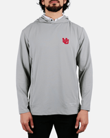 U of U Gray Daybreak Hoodie - Yatta Golf