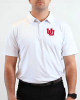 U of U White Polo - Yatta Golf
