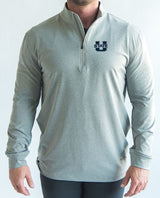 USU Light Grey Quarter Zip - Yatta Golf