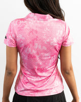 Pink Camo Women's Golf Polo - Yatta Golf