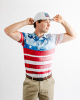 White Patriot Golf Hat - Yatta Golf